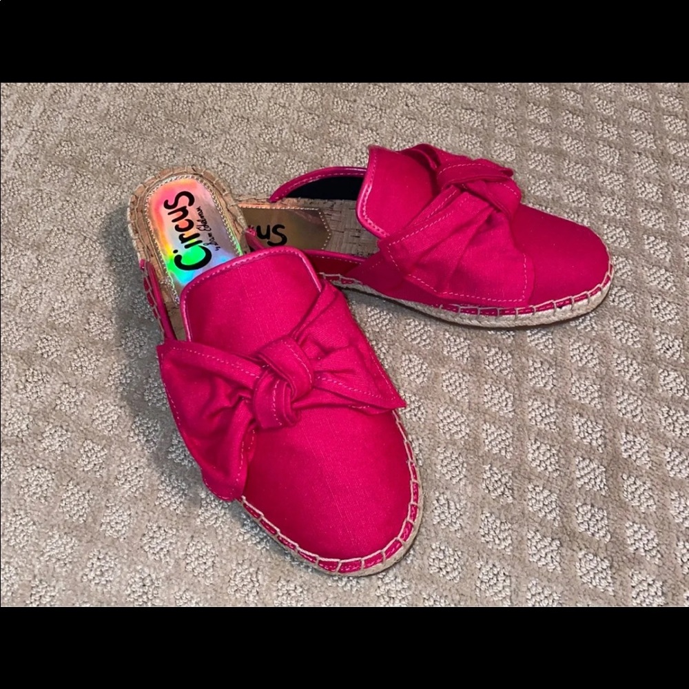 Circus by Sam Edelman pink espadrille mules